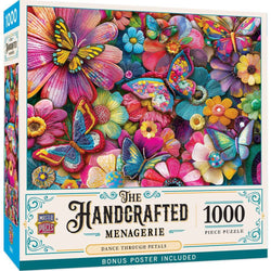 Handcrafted Menagerie - Dance Through Petals 1000 Piece Jigsaw Puzzle (ONLINE ORDER ONLY)