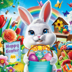 Easter Garden - 100 Piece Square Jigsaw Puzzle (ONLINE ORDER ONLY)