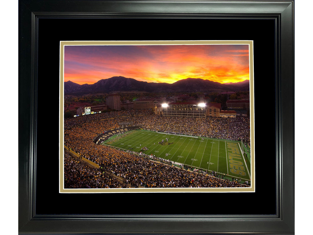 Framed Folsom Field Colorado Buffaloes 11"x14" NCAA Football Photo Professionally Matted (ONLINE ORDER ONLY)