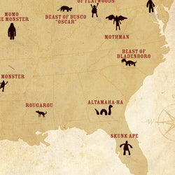 Cryptids  of the USA Postcard (ONLINE ORDER ONLY)