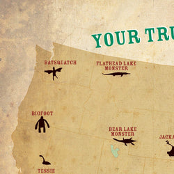 Cryptids  of the USA Postcard (ONLINE ORDER ONLY)