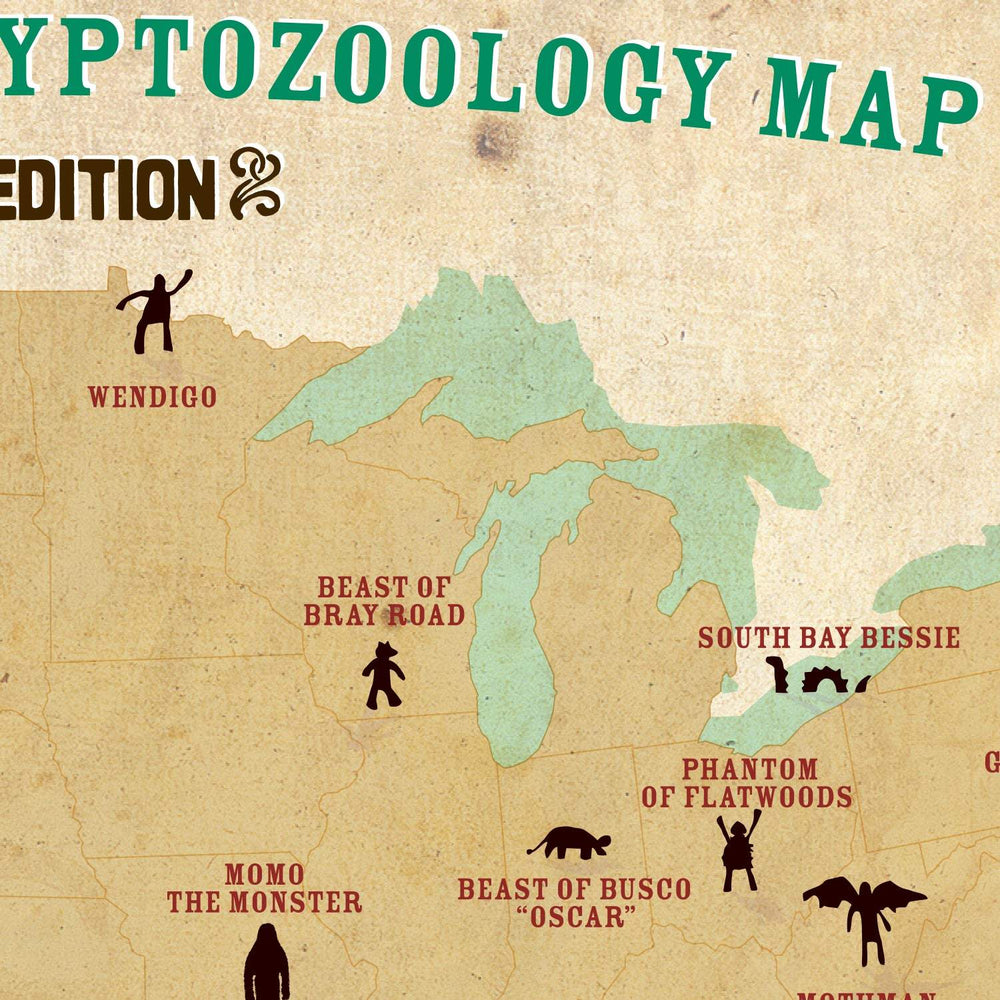 Cryptids  of the USA Postcard (ONLINE ORDER ONLY)