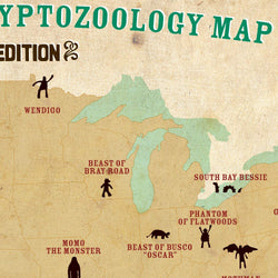 Cryptids  of the USA Postcard (ONLINE ORDER ONLY)