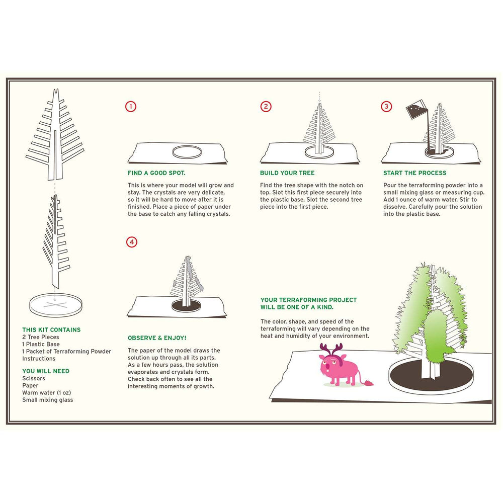 Crystal Growing Douglas Fir | Fast growing crystal science (ONLINE ORDER ONLY)