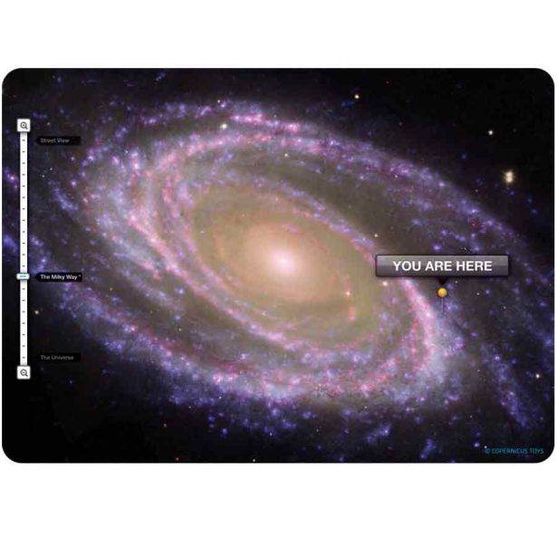 You are here. Galaxy view Postcard (ONLINE ORDER ONLY)