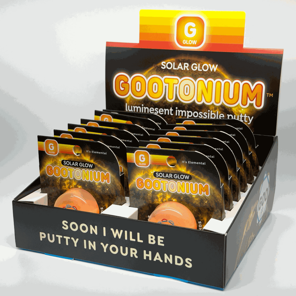 Gootonium: Glowing Orange solar putty - 20g (ONLINE ORDER ONLY)