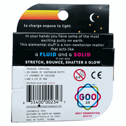 Gootonium: Glowing Orange solar putty - 20g (ONLINE ORDER ONLY)