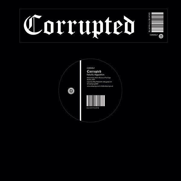 CORRUPTED - Felicific Algorithim [Vinyl] (ONLINE ORDER ONLY)
