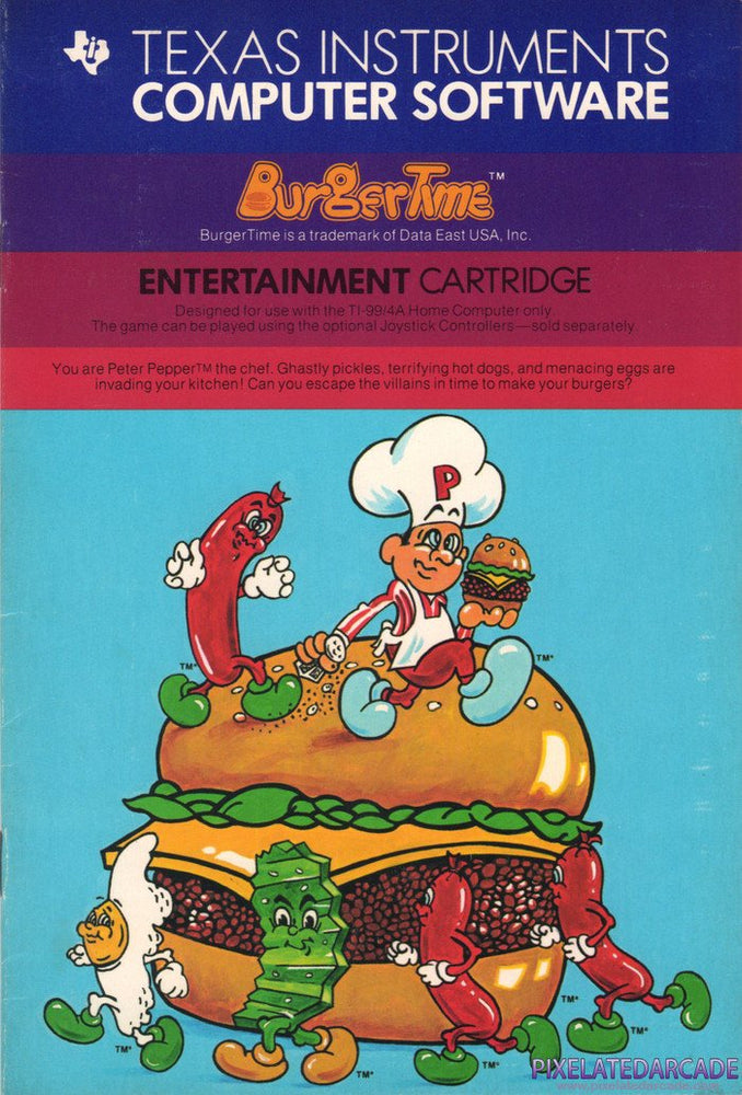 Burgertime (TI-99) (ONLINE ORDER ONLY)