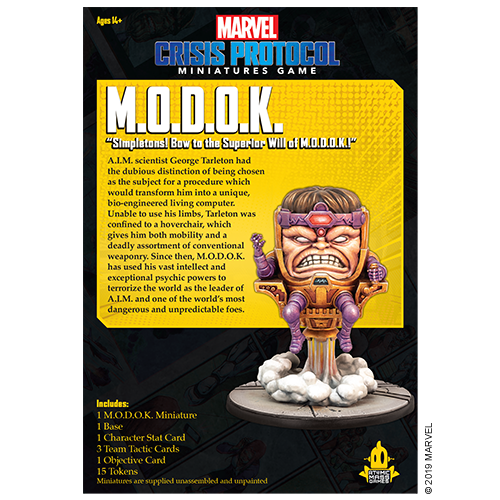 Marvel Crisis Protocol: MODOK (ONLINE ORDER ONLY)
