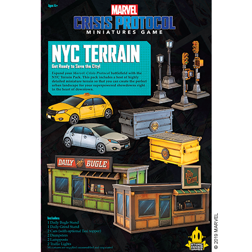 Marvel Crisis Protocol: NYC Terrain (ONLINE ORDER ONLY)