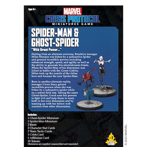 Marvel Crisis Protocol: Spider-Man & Ghost-Spider (ONLINE ORDER ONLY)