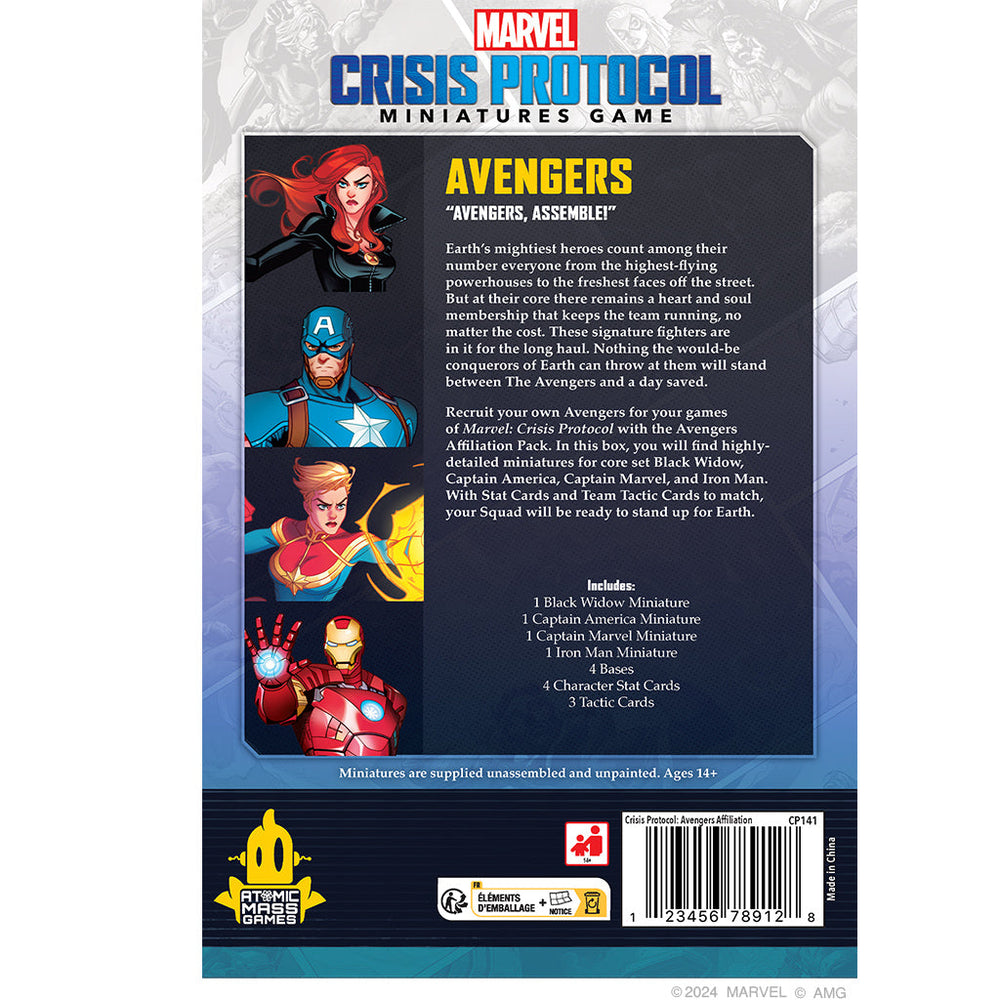 Marvel Crisis Protocol: Avengers Affiliation Pack (ONLINE ORDER ONLY)
