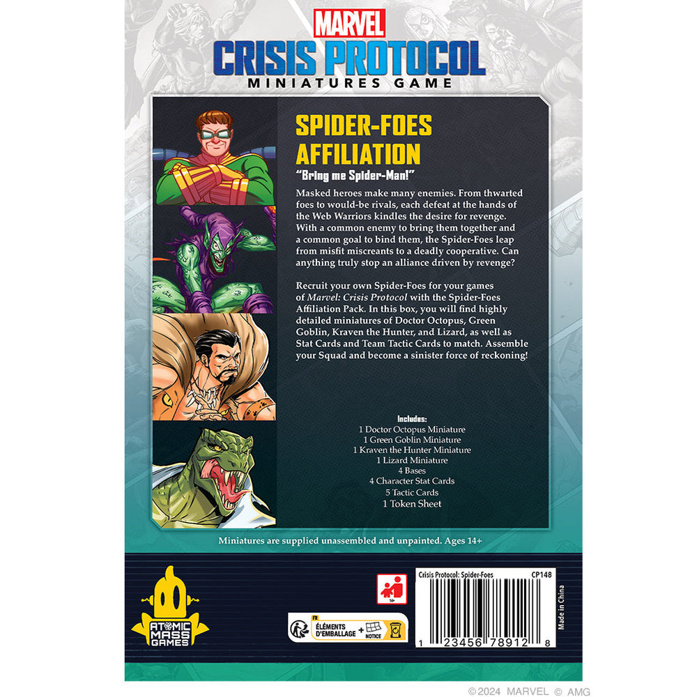 Marvel Crisis Protocol - Spider Foes Affiliation Pack (Online Order Only)