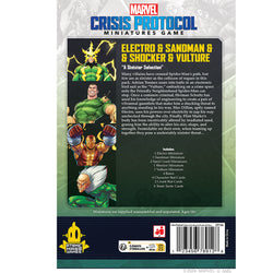 Marvel Crisis Protocol: Electro & Sandman & Shocker & Vulture (ONLINE ORDER ONLY)