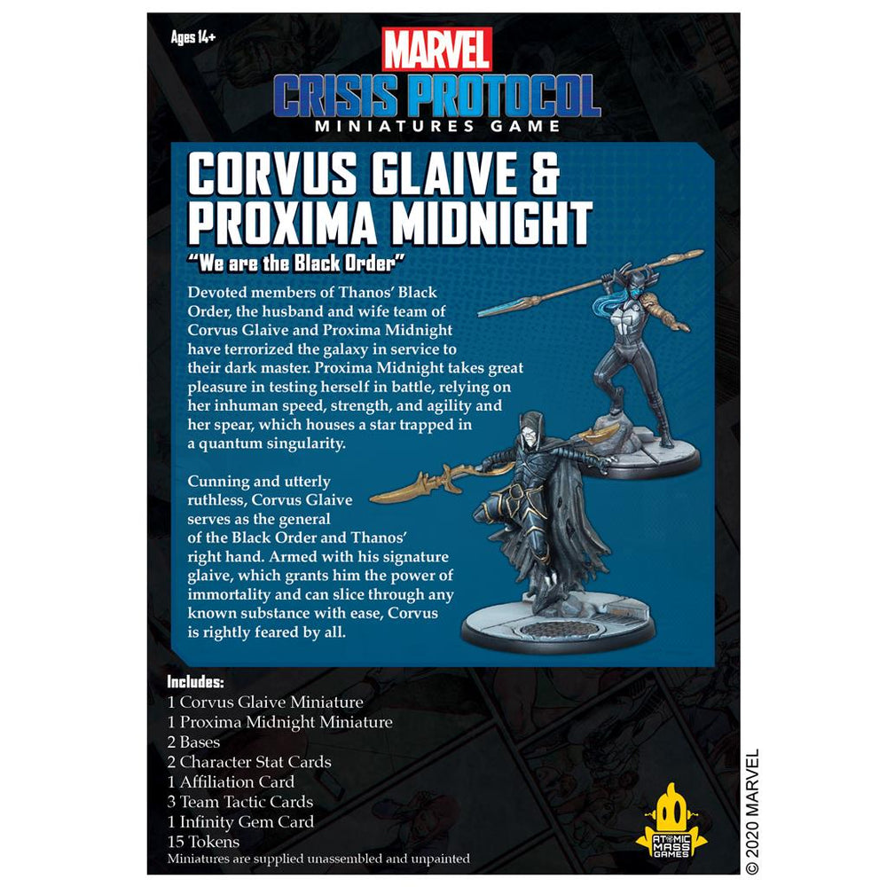 Marvel: Crisis Protocol - Corvus Glaive and Proxima Midnight (ONLINE ORDER ONLY)