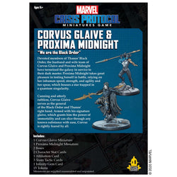Marvel: Crisis Protocol - Corvus Glaive and Proxima Midnight (ONLINE ORDER ONLY)