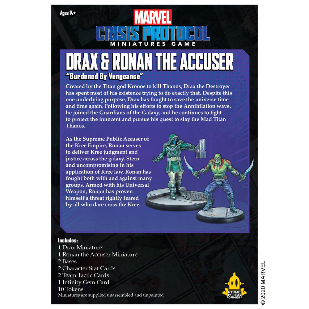 Marvel Crisis Protocol: Drax and Ronan the Accuser (ONLINE ORDER ONLY)
