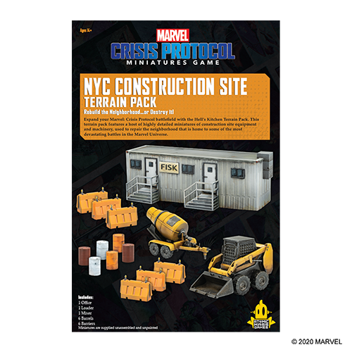 Marvel Crisis Protocol: NYC Construction Site Terrain (ONLINE ORDER ONLY)