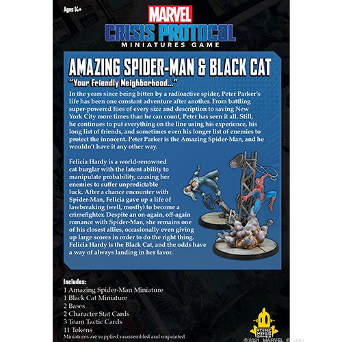 Marvel Crisis Protocol: Amazing Spider-Man and Black Cat (ONLINE ORDER ONLY)
