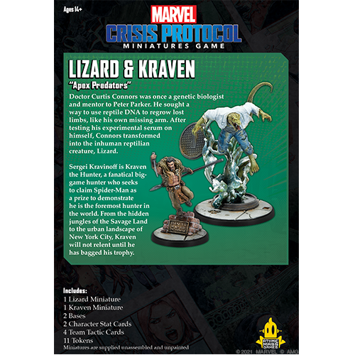 Marvel Crisis Protocol: Lizard and Kraven (ONLINE ORDER ONLY)