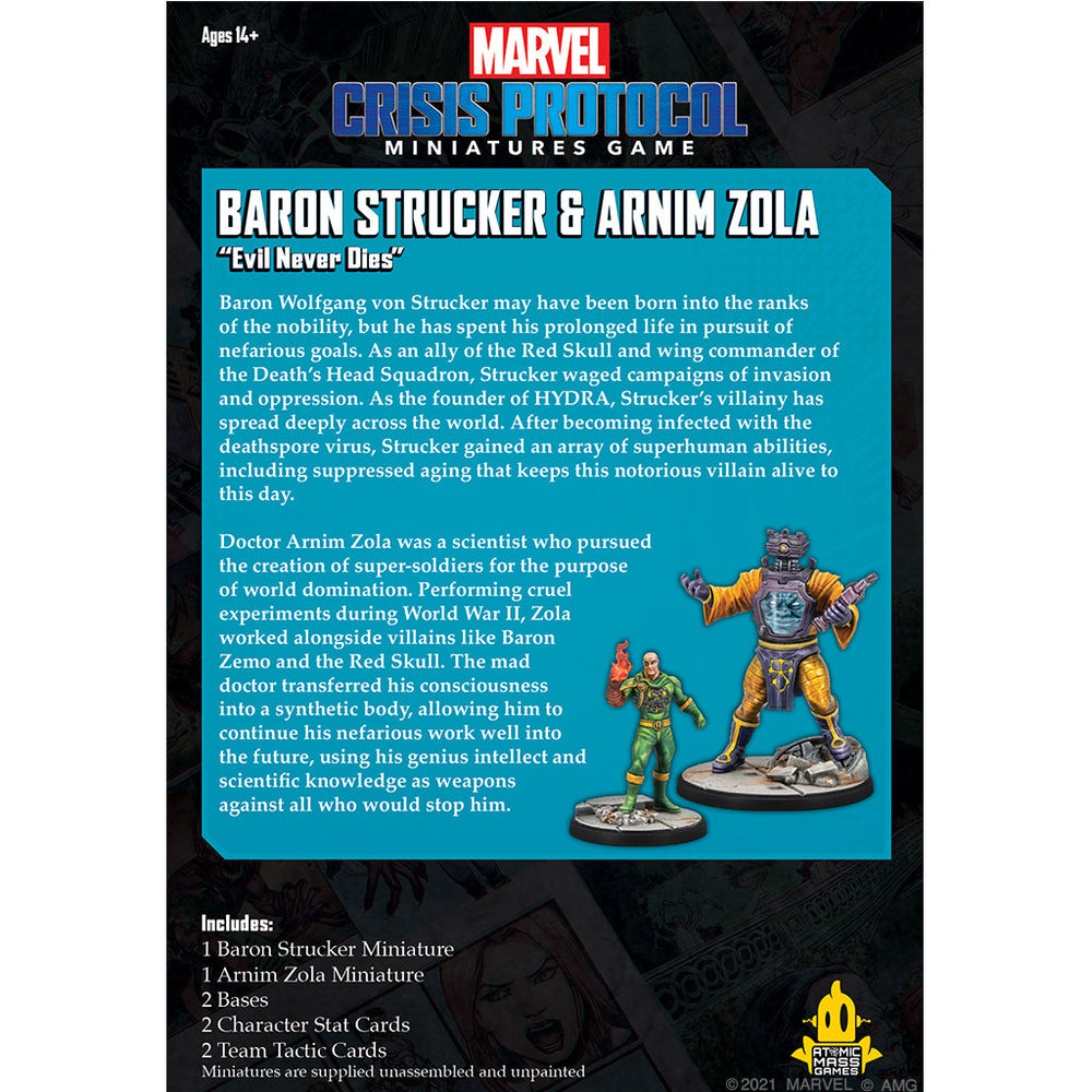 Marvel Crisis Protocol: Baron Strucker & Arnim Zola (ONLINE ORDER ONLY)