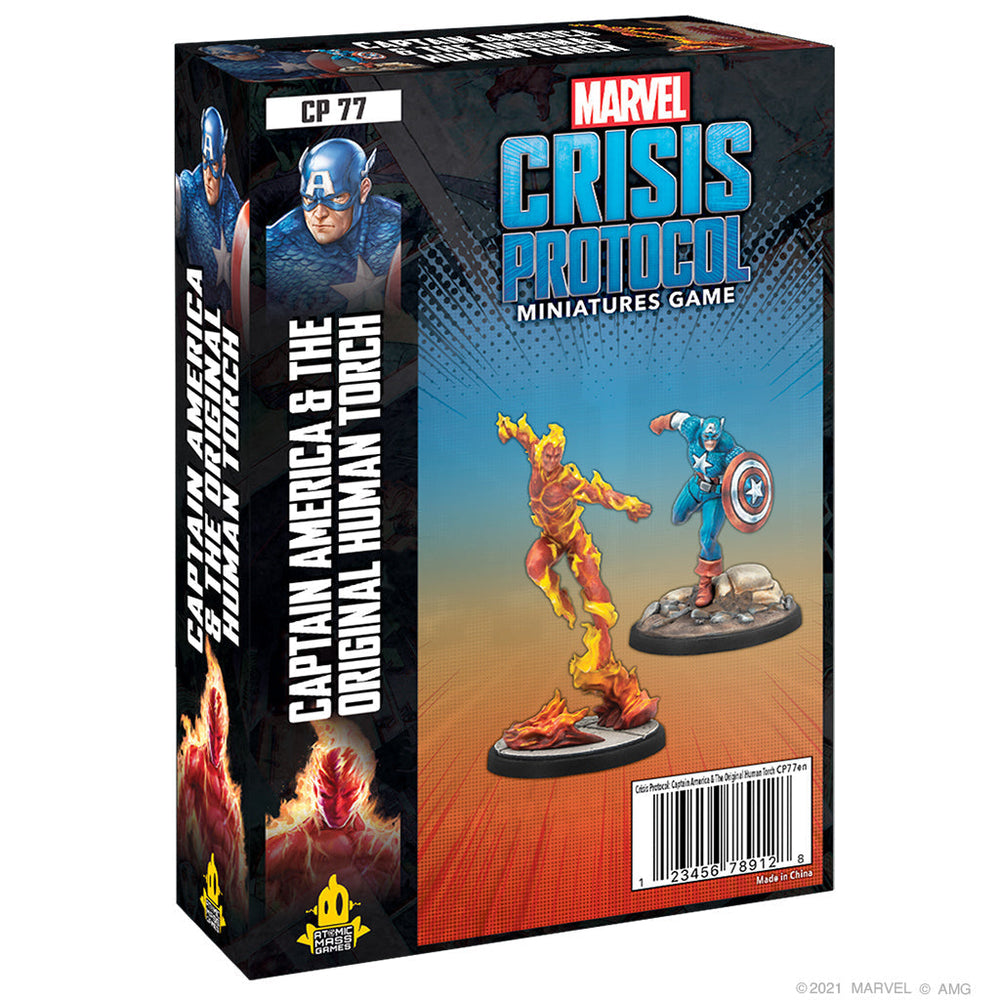 Marvel Crisis Protocol: Captain America & The Original Human Torch (ONLINE ORDER ONLY)