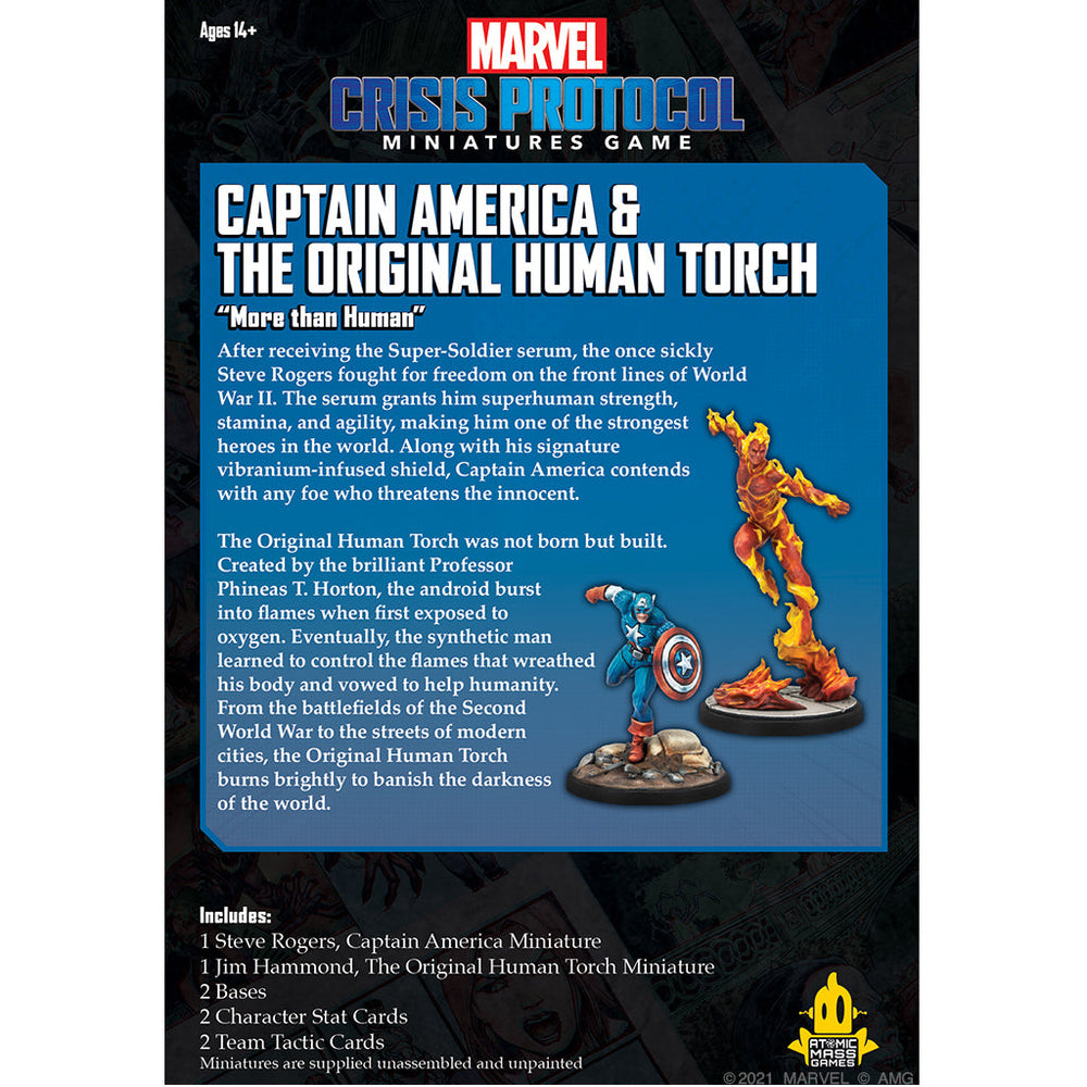 Marvel Crisis Protocol: Captain America & The Original Human Torch (ONLINE ORDER ONLY)
