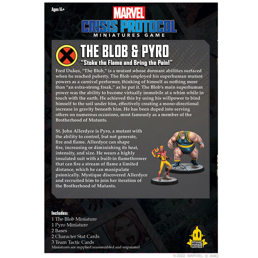 Marvel Crisis Protocol: The Blob & Pyro (ONLINE ORDER ONLY)