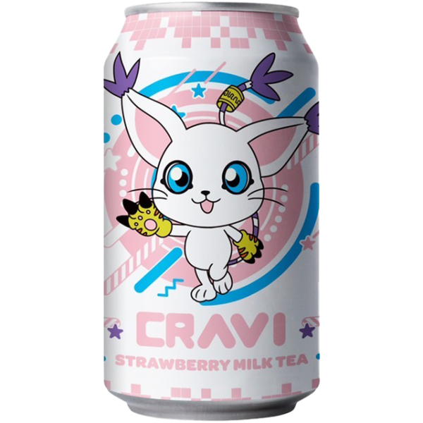 Cravi Strawberry Milk Tea (10.65oz)(Taiwan) (ONLINE ORDER ONLY)