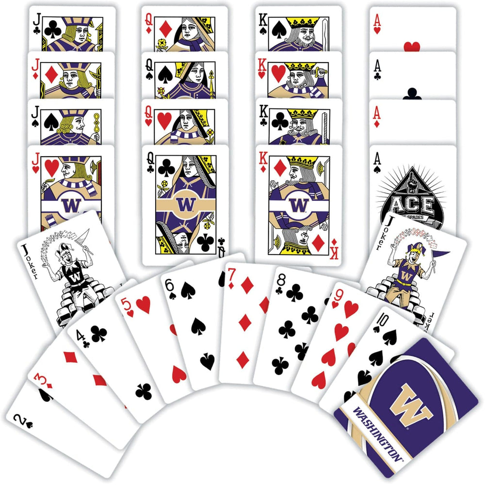 Washington Huskies Playing Cards - 54 Card Deck (ONLINE ORDER ONLY)