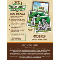 Jr. Ranger - Yellowstone Matching Game (ONLINE ORDER ONLY)