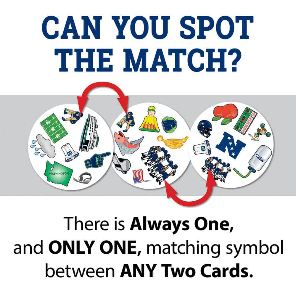 Seattle Seahawks Spot It! Card Game (ONLINE ORDER ONLY)