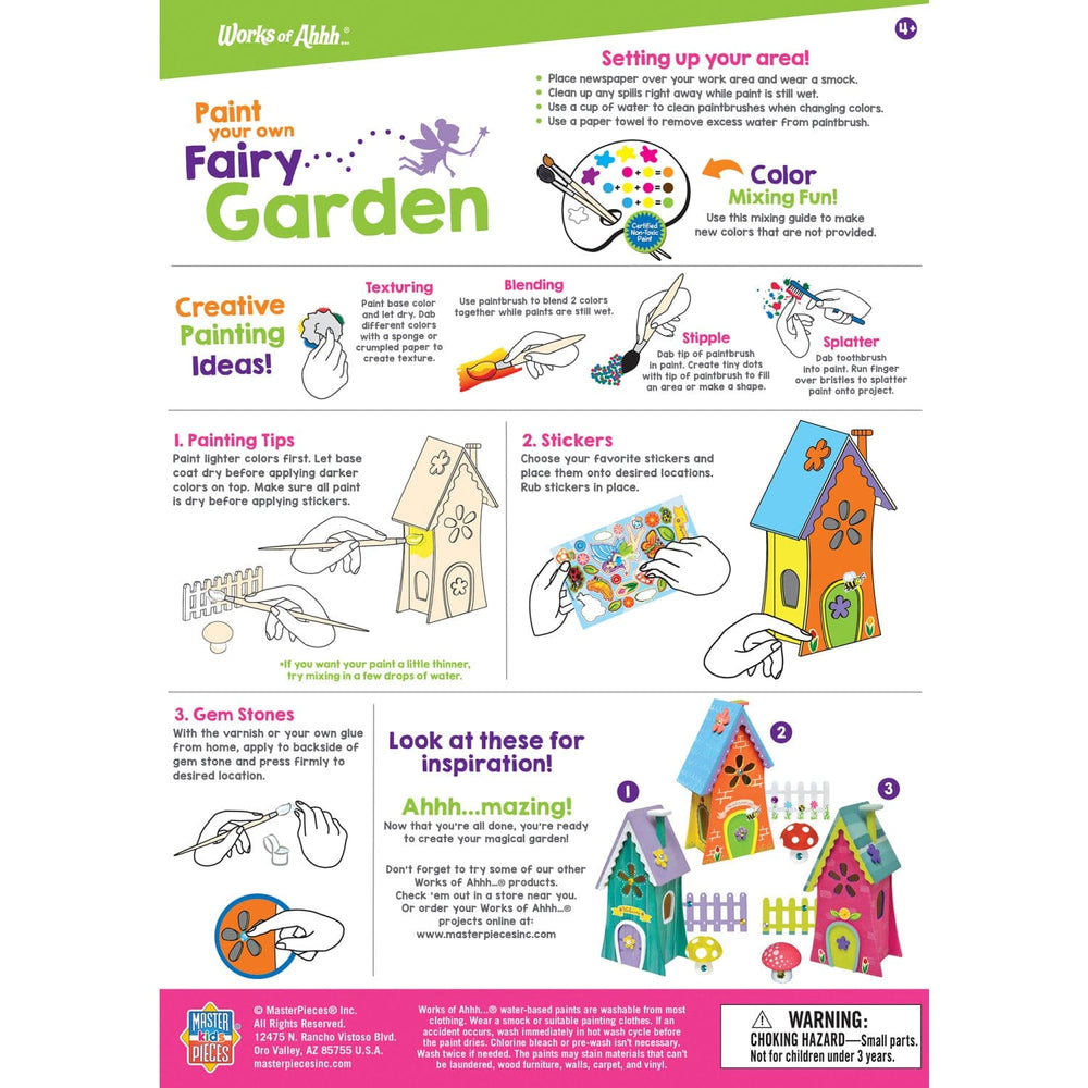 Fairy Garden Wood Craft & Paint Kit (ONLINE ORDER ONLY)