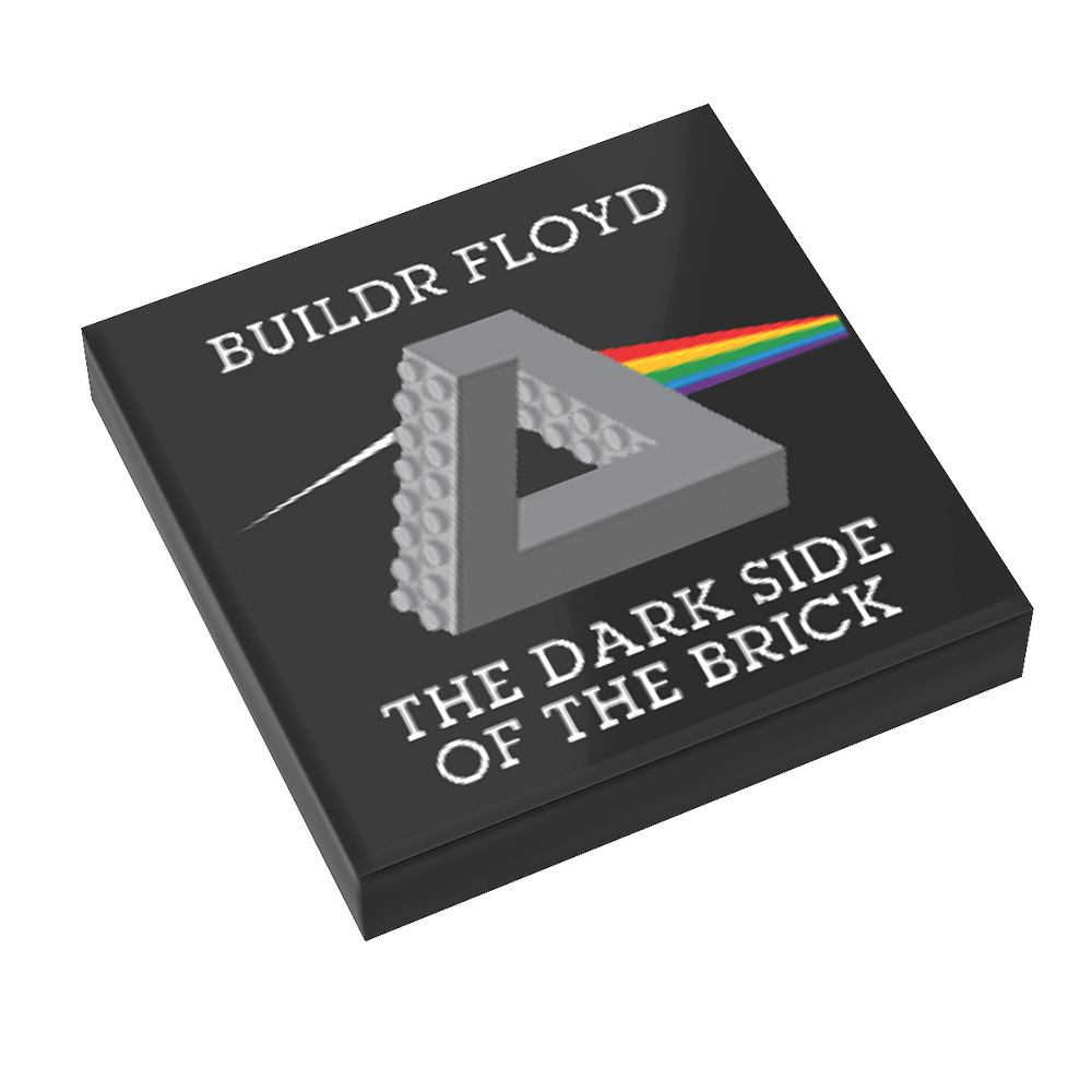 Buildr Floyd, Dark Side of the Brick - B3 Customs Music Album Cover (2x2 Tile) (Online Order Only)