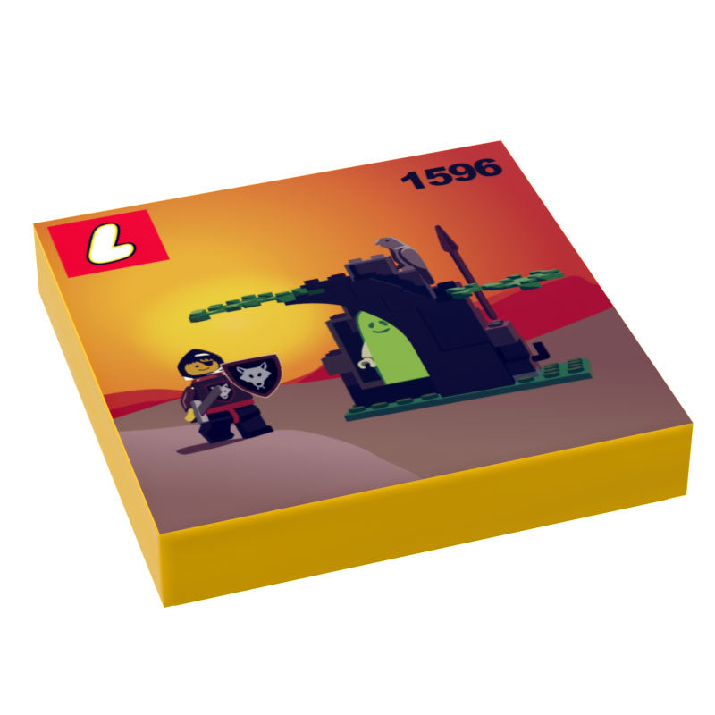 Ghostly Hideout Wolfpack Set 1596 - Custom Printed 2x2 Tile (Online Order Only)