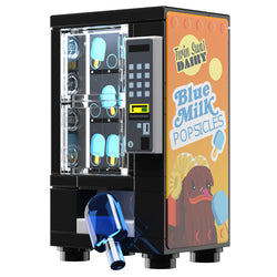 Blue Milk Popsicles Vending Machine Building Set made using LEGO parts - B3 Customs (Online Order Only)