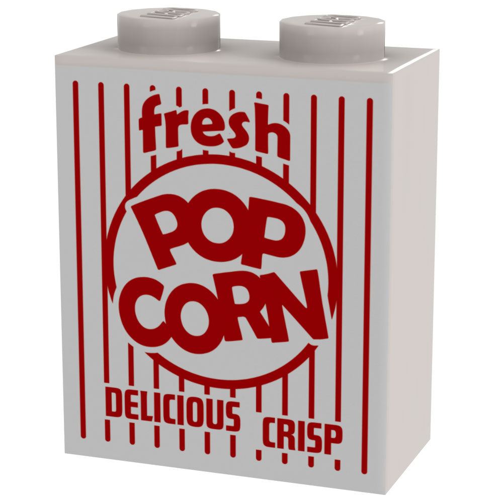 Fresh Popcorn Box for Minifigs - B3 Customs using LEGO parts (Online Order Only)