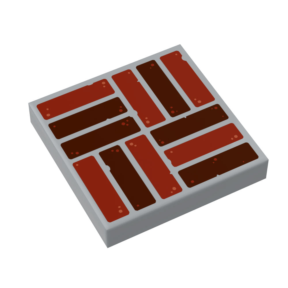 Mason Brick Flooring / Wallpaper 2x2 Tile  - B3 Customs (Online Order Only)