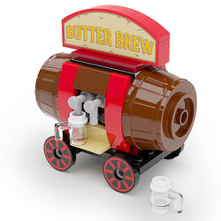 Butter Brew Vending Cart made using LEGO parts - B3 Customs (Online Order Only)