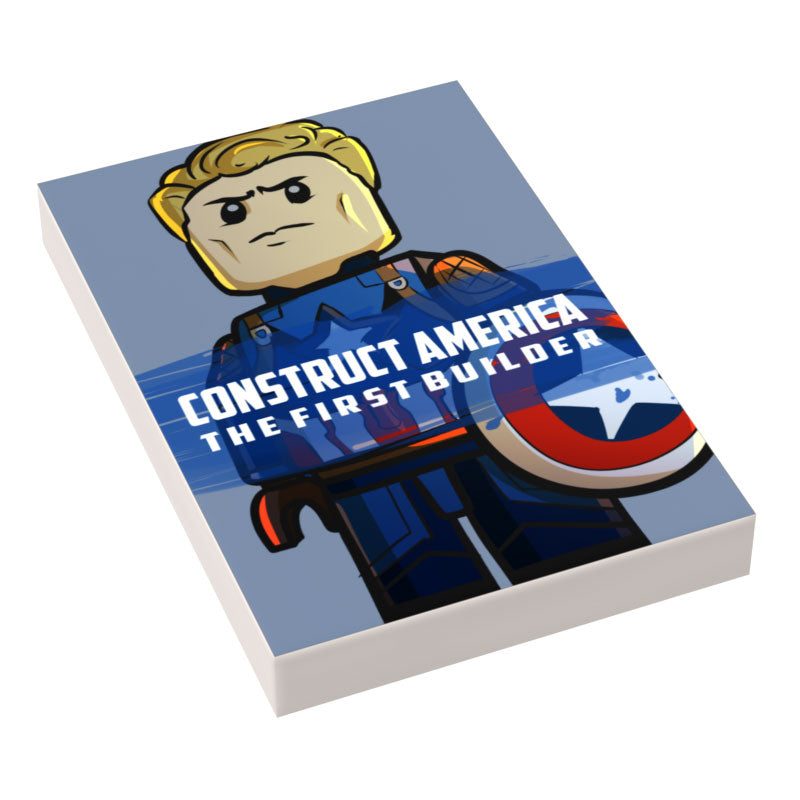 Construct America: First Builder Movie Cover (2x3 Tile) - B3 Customs (Online Order Only)