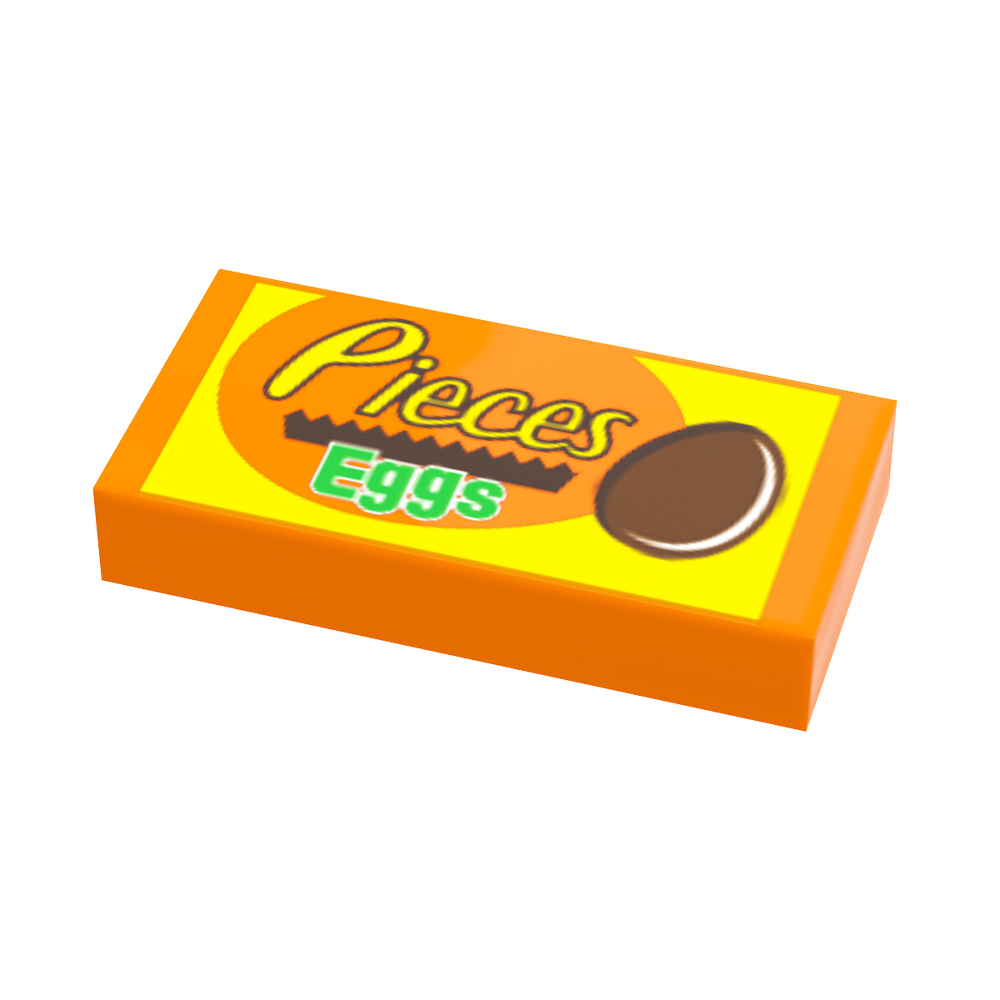 Pieces Chocolate Eggs (Easter) - B3 Customs® Printed 1x2 Tile (Online Order Only)