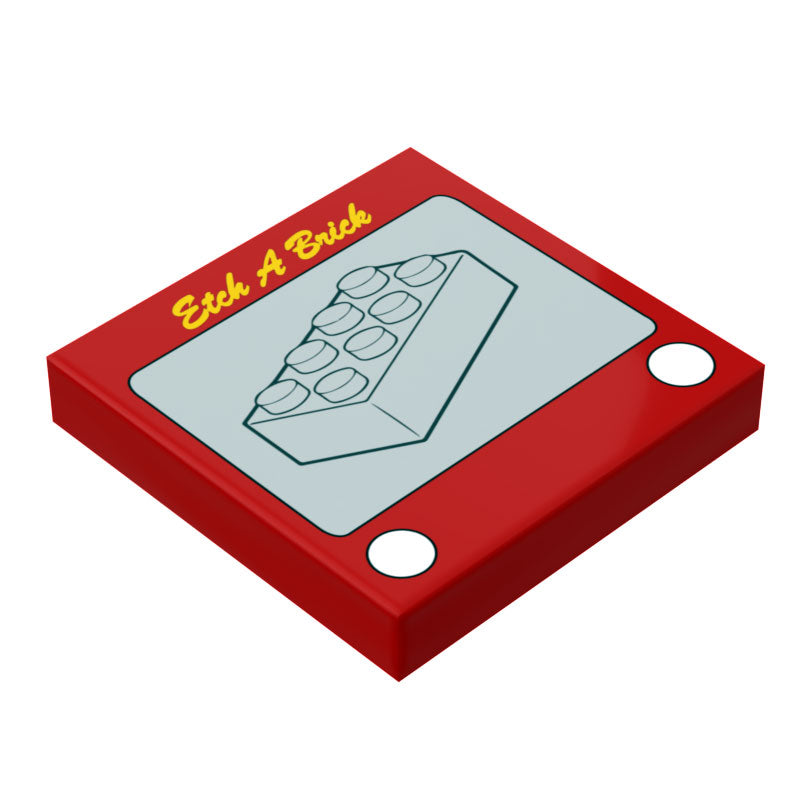 Etch-A-Brick - Custom Printed 2x2 Tile made using LEGO parts (Online Order Only)