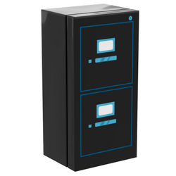 Filing Cabinet for Minifigs made using LEGO parts - B3 Customs (Online Order Only)