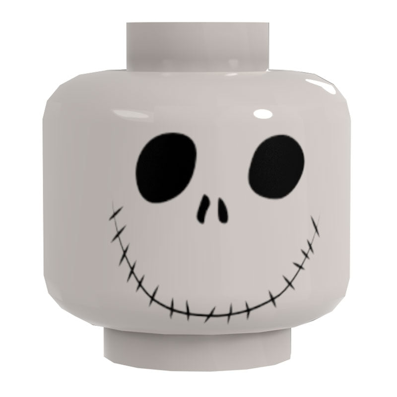 Bone Daddy Happy Smiling Minifig Head #2  - B3 Customs (Online Order Only)