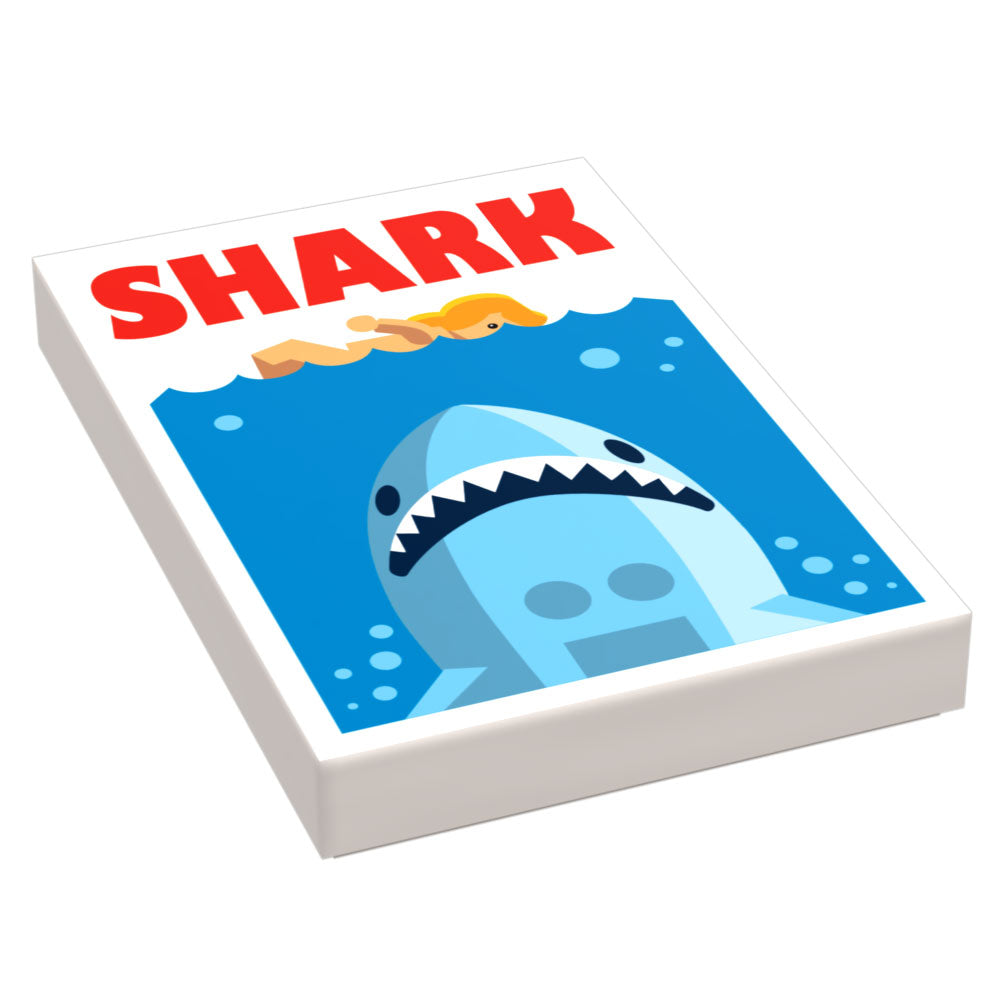 Shark Movie Cover (2x3 Tile) - B3 Customs (Online Order Only)