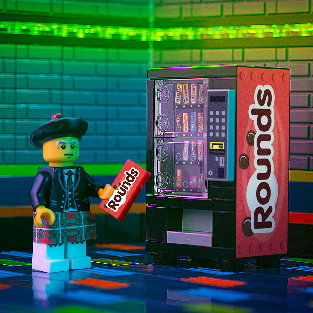 Rounds - B3 Customs Candy Bar Vending Machine made using LEGO parts (Online Order Only)