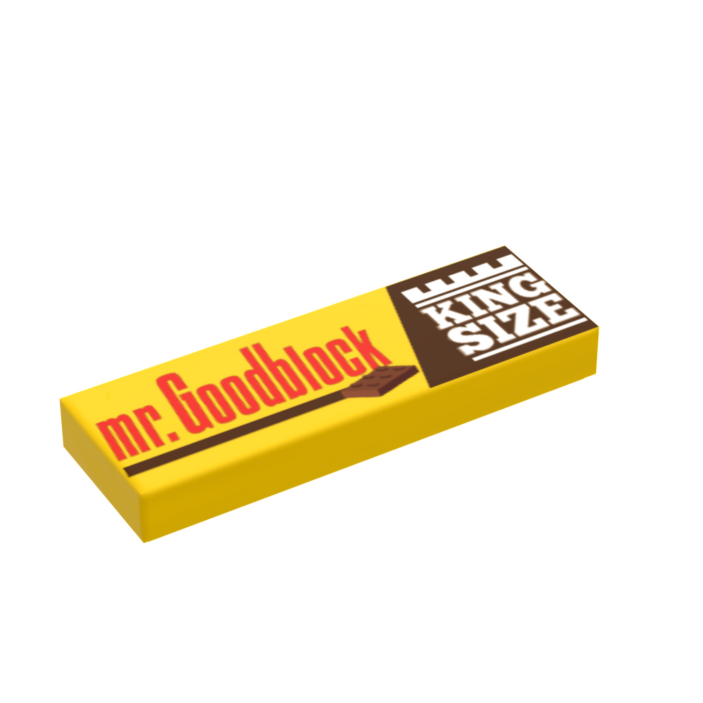 King Size Mr. Goodblock - B3 Customs® Printed 1x3 Tile (Online Order Only)