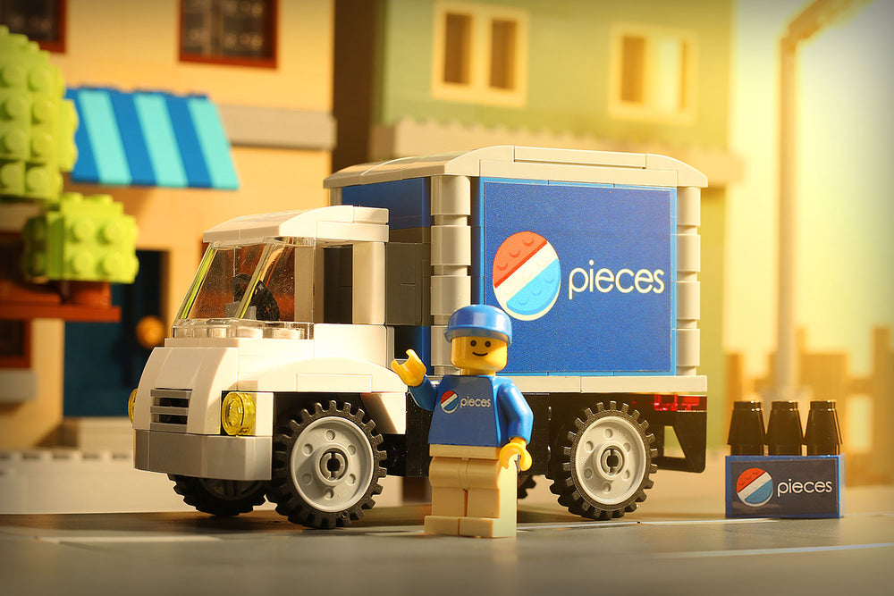 B3 Customs Pieces Soda Delivery Truck with Minifigure (Online Order Only)