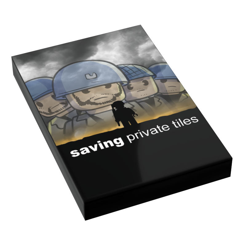 Saving Private Tiles Movie Cover (2x3 Tile) - B3 Customs (Online Order Only)
